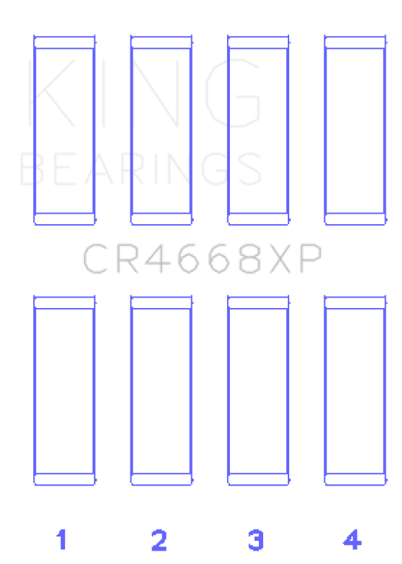 Chrysler Caliber SRT4 Connecting Rod Bearing Set - King Engine Bearings - Race bearings, Trimetal pMax Black - `08-`09 Chrysler Caliber SRT4 Connecting Rod Bearing Set - King Engine Bearings - Race bearings, Trimetal pMax Black - `08-`09